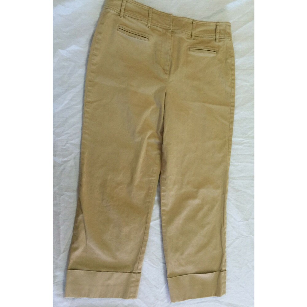 LARRY LEVINE STRETCH WOMENS CAPRIS PANTS SIZE 10